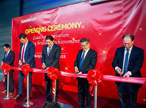 Sunward Belgium Subsidiary- Sunward Europe Heavy Industry NV Grandly Opens