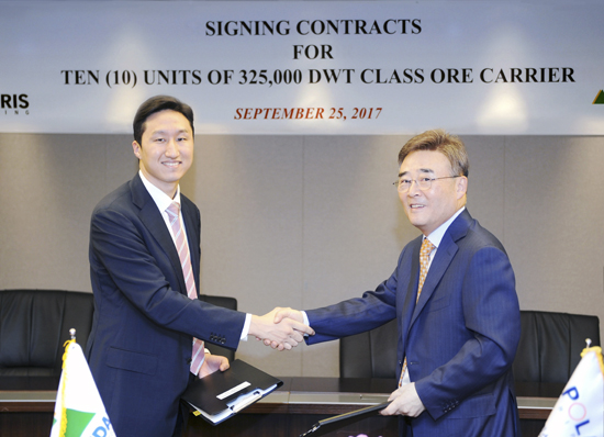 Hyundai Heavy Industries Signed $800 Million Order to Build 10 VLOCs with Polaris Shipping