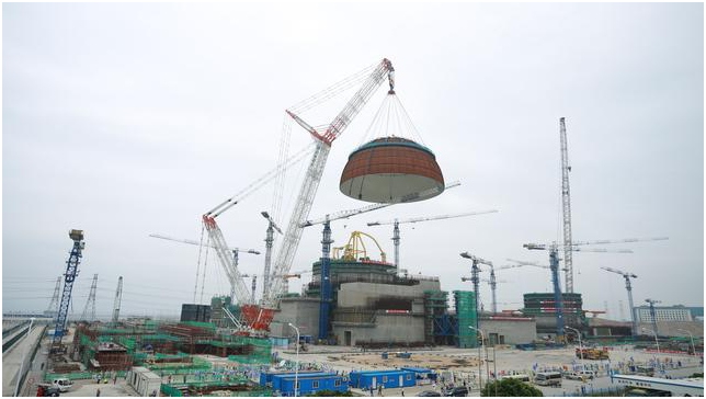 Zoomlion Crane Helps Hoist and Install the Dome of the First Hualong One Reactor in the World